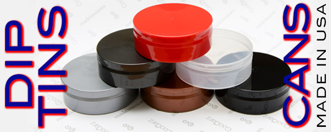 WHERE TO BUY EMPTY PLASTIC DIP CANS, TINS, PACKAGING MADE IN THE USA