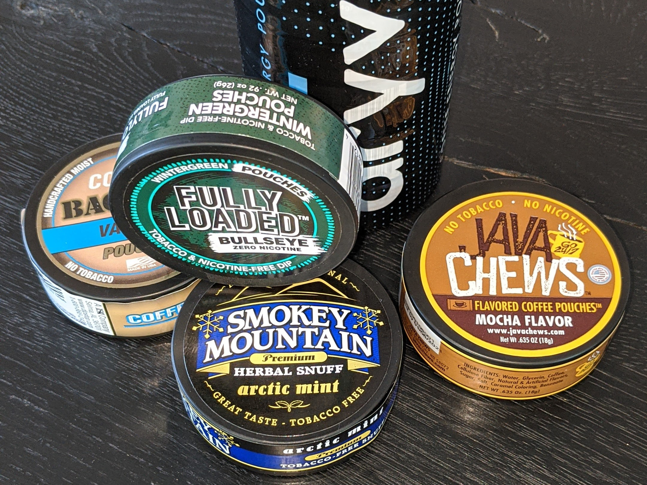 Plastic Dip Chew Cans And Tins For Alternative Smokeless Non-Tobacco Products