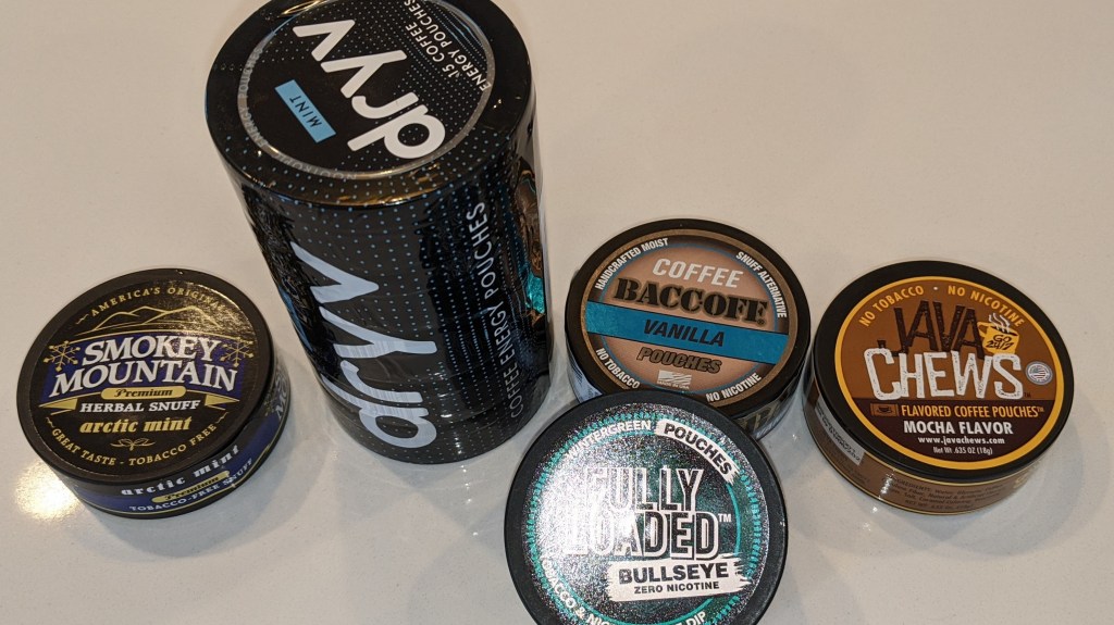 Buy empty plastic non-tobacco chew alternative cans and tins